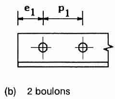 attache par 2 boulons de cornière (EC3 EN1993-1-8, 4.13