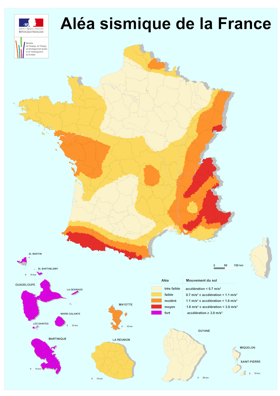 Aléa sismique en France